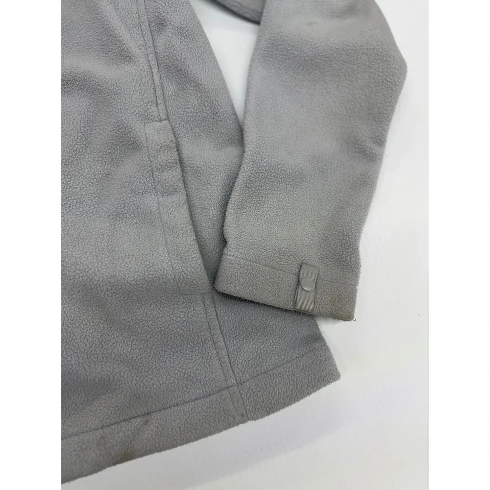 The North Face Fleece Jacket Gray Full Zip Outdoor Hiking Warm Layer Small Men